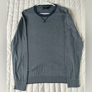 Vtg Luxury Performance Nautica L Sailing Men’s Preppy Crewneck Striped Sweater